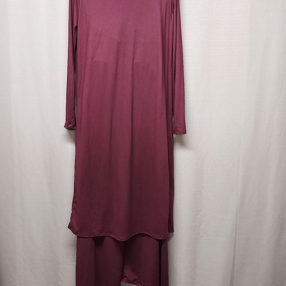 Boutique size small cute maron 3 piece wide pants outfit - Picture 4 of 6